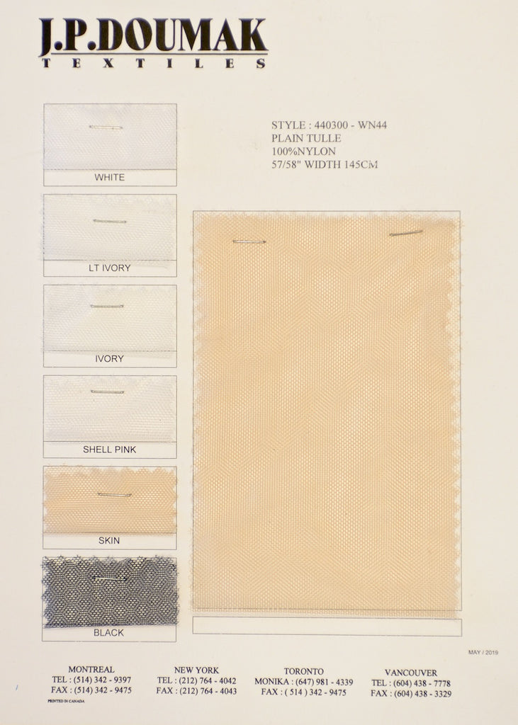 440300 WN44 PLAIN TULLE